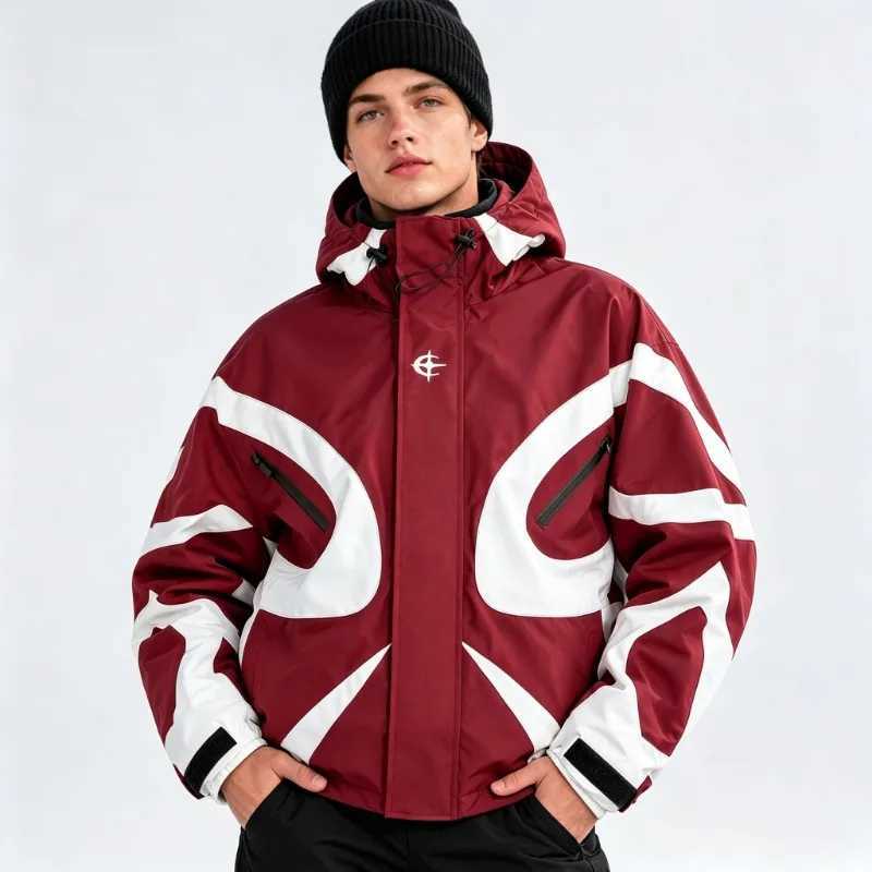Men Hooded Jacket High Street Hip Hop Youth Trendy Loose Fit Casual Fashion Outdoor Coat Lightweight Breathable Streetwear Daily T261019