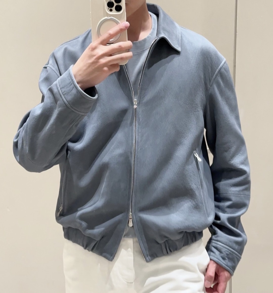Designer mens suede jacket mirror quality genuine leather jacket casual jacket mens designer clothes luxury brand mens work jacket outerwear winter