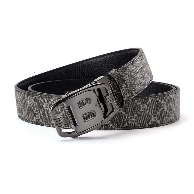 2025 Wide 34mm Business Men's Belt Luxury Brand Alloy Metal Buckle Designer Canvas Leather men Waist Strap Belts for Jeans 26Y1019