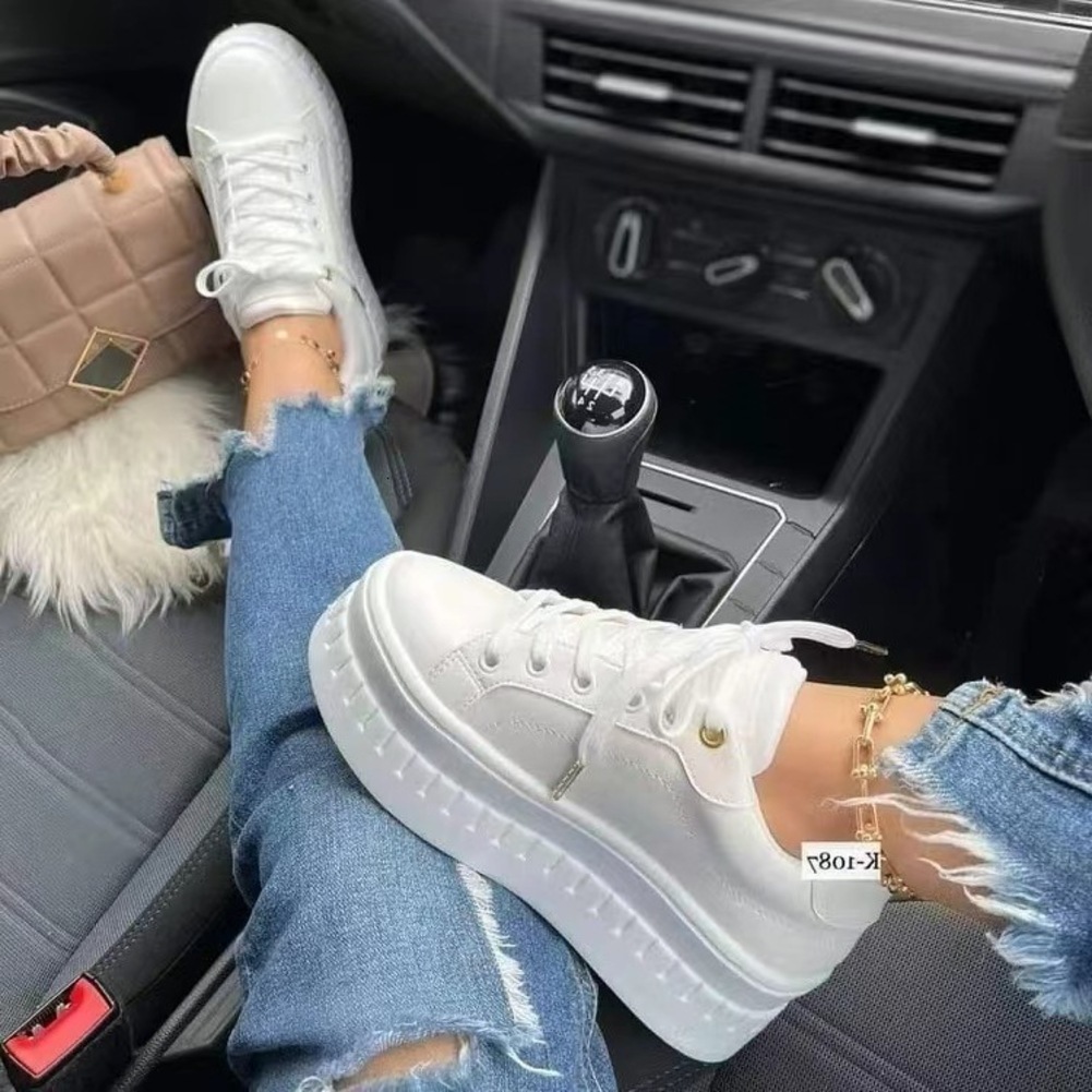 2026 Casual Shoe Platform White Sneakers: Stylish shoe for woman Women's Trainers For Comfort And Fashion Dh Free Shipping 134 T1