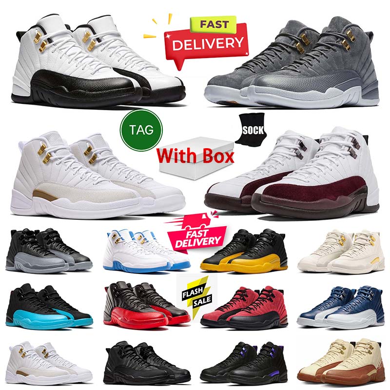 Designer Basketball Shoes 12s 12 French Blue Taxi Bloodline Bucks Melo Pearl Pink Blueberry Flu Game Royal Brilliant Mens Sports Trainer Sneakers To