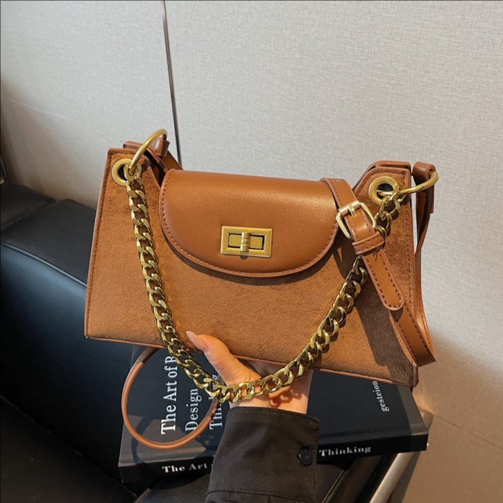 Korean-style niche leopard print handbag, women's 2026 autumn new collection, stylish chain shoulder bag