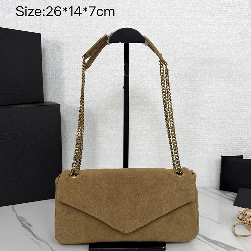12A Designer Fashion Luxury Bags Women's Envelope Flip Chain Shoulder Bag Retro Gold Chain Crossbody Bag