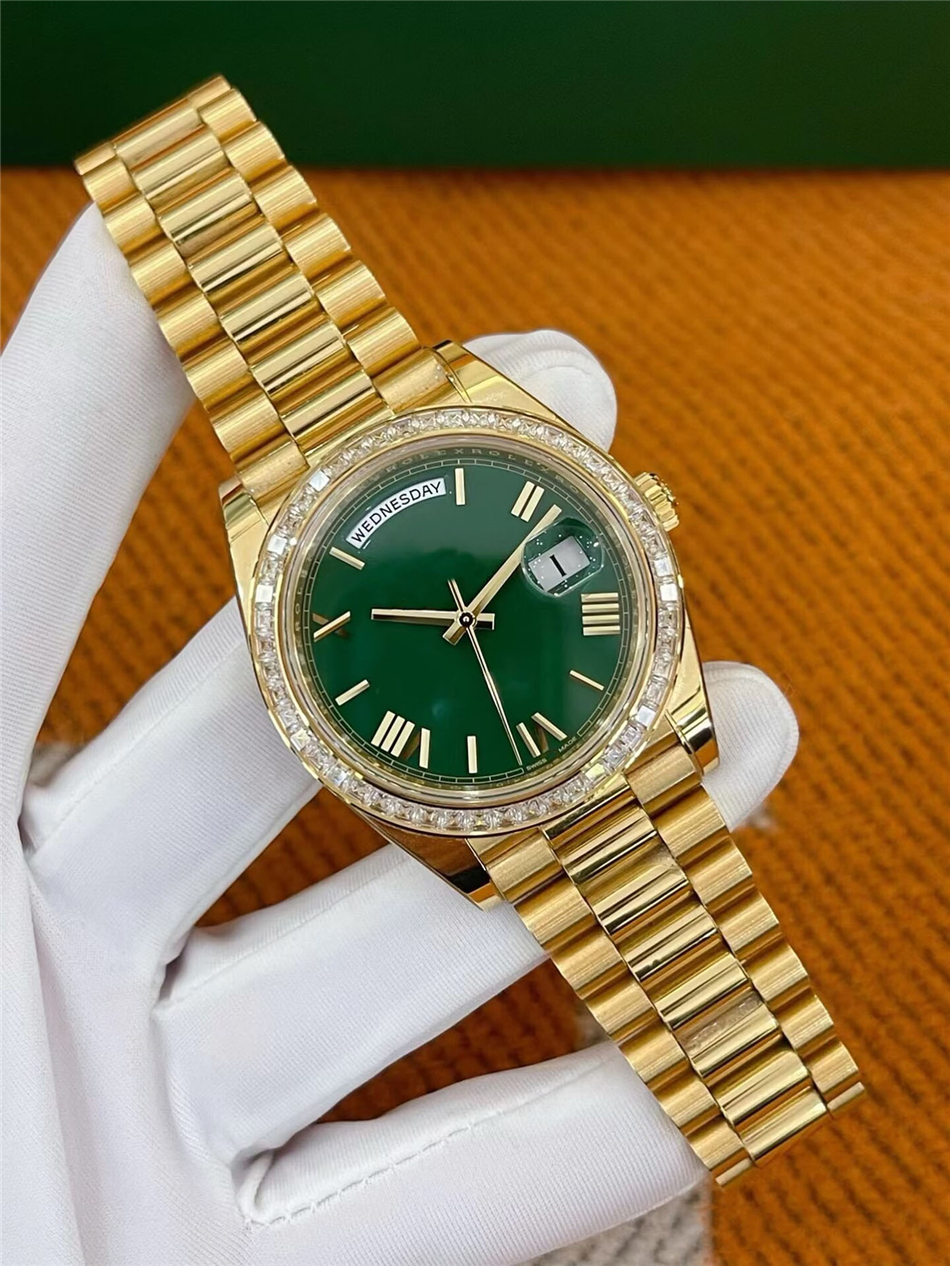 Luxury Men's Watch 3235 Mechanical Automatic Movement 40mm 228398 Rome Sapphire Surface Waterproof Mozambique Diamond circle