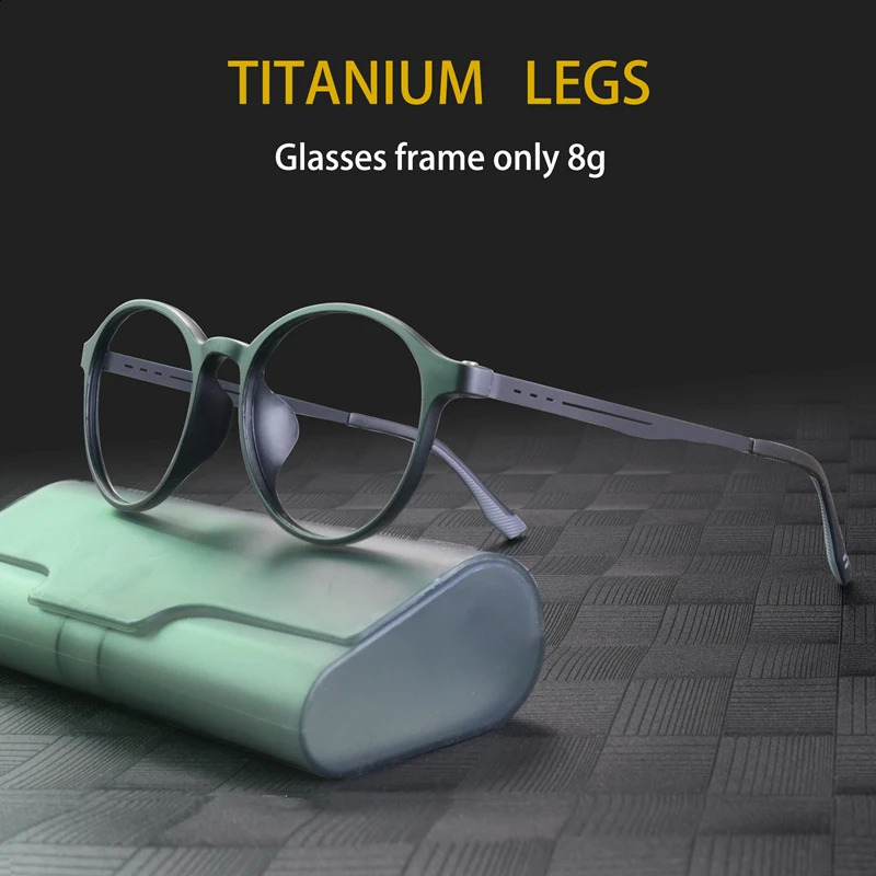 Ultralight Rubber Alloy TR90 Myopia Glasses Retro Round Optical Prescription Eyeglasses Frame Men And Women Eyewear 260929