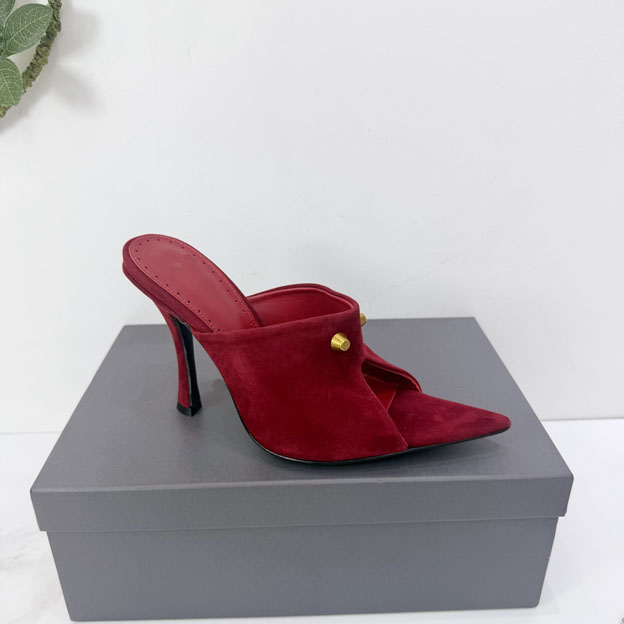 Summer women's sandals, women's solid color pointed slippers, 10.5cm high heels slippers, women's fashionable women's shoes