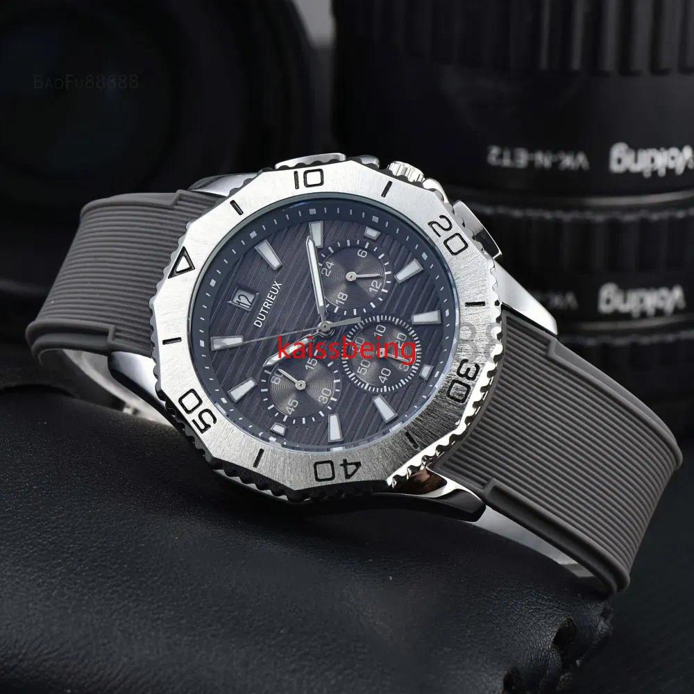 2026 LAW Newly Arrival Model Luxury Watches for Men Quartz Wristwatch Popular Rubber Strap Automatic Date Daily Waterproof Fashion Male Clocks for G