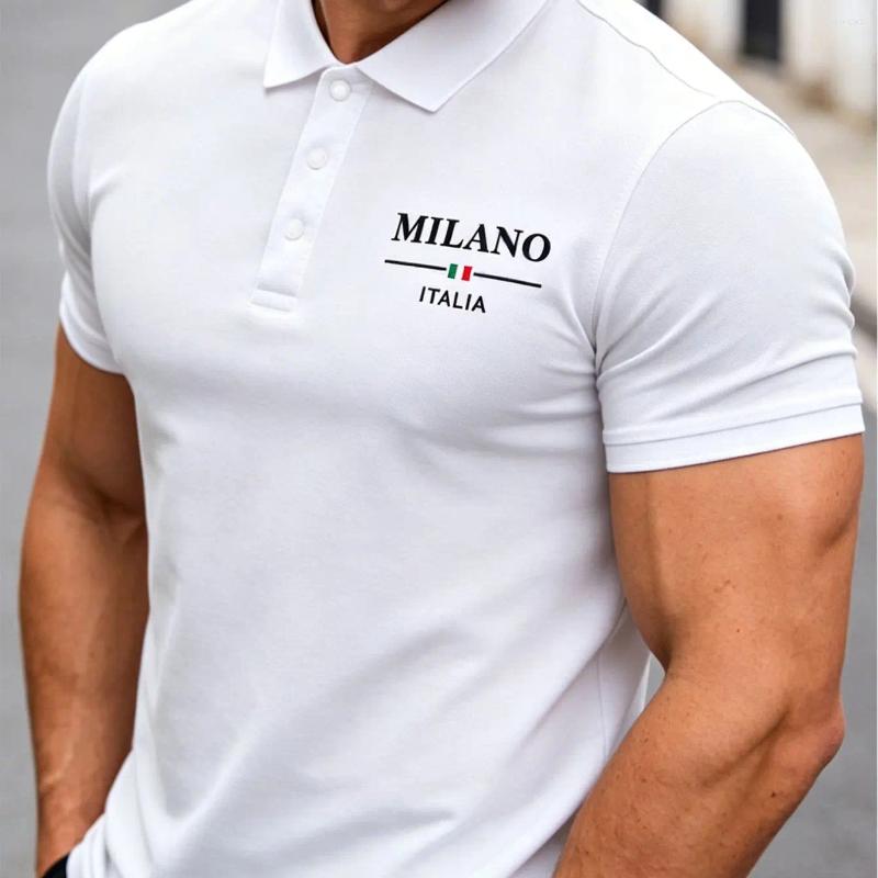 Summer Men's Polo Shirts With Fashionable Prints Are Elegant And Suitable For Outings Business Events Gifts