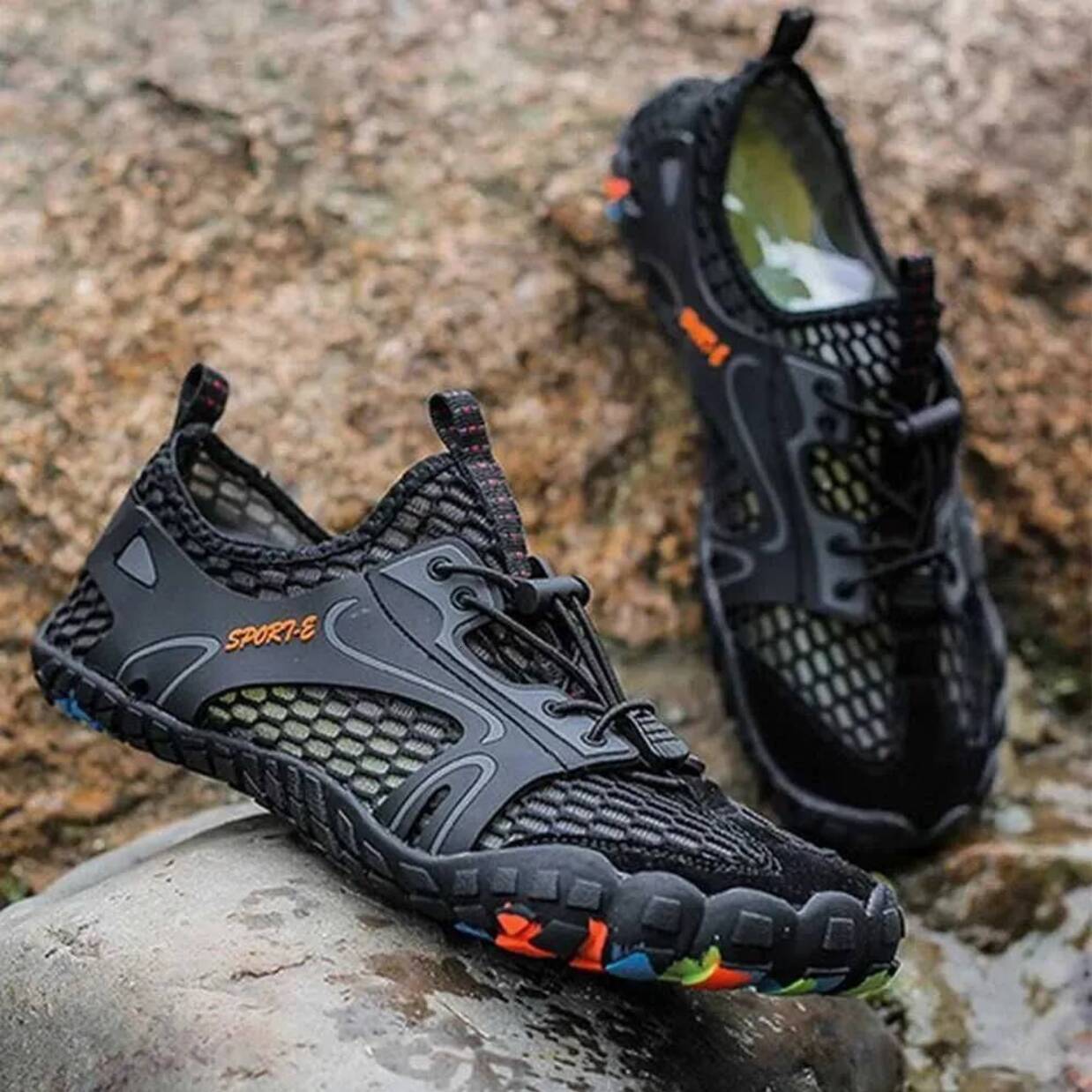 Seam Sealed Waterproof Breathable Hiking Shoes Outdoor Shoes Sandals Breathable Quick Drying Aqua Sports Comfortable Outdoor Use Suitable For rigid