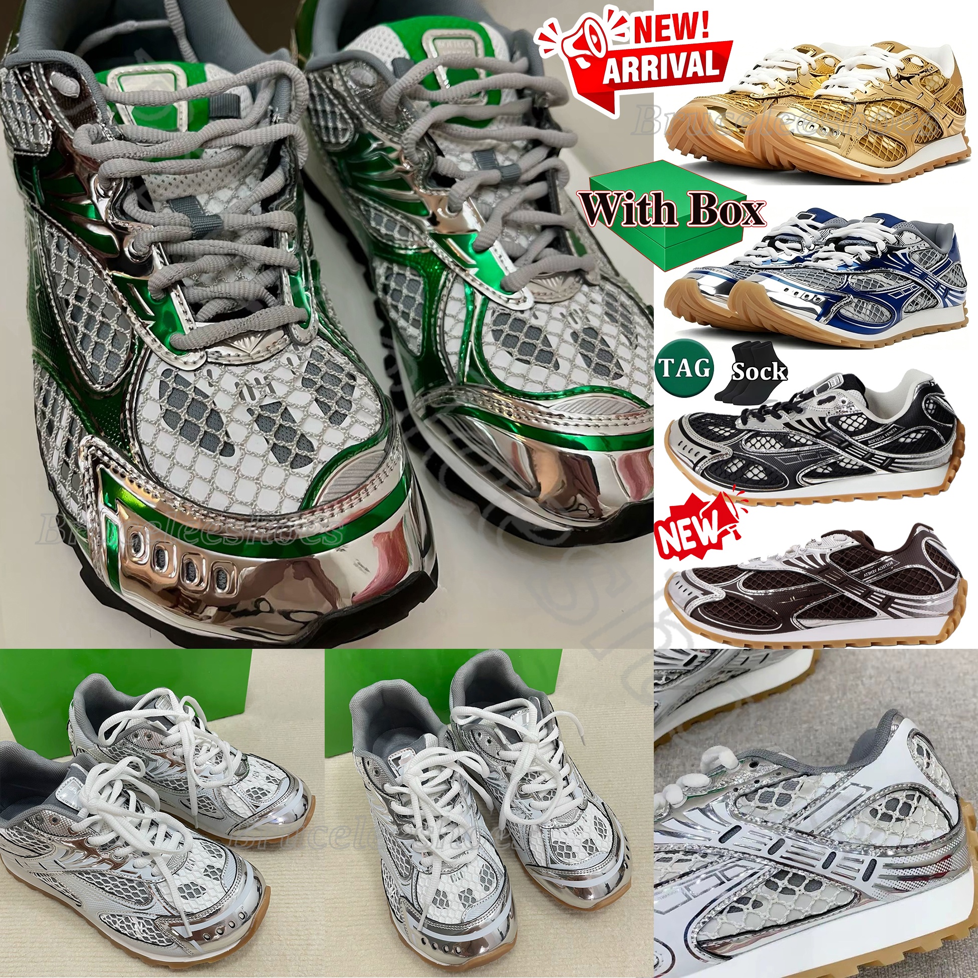 With Box Designer Orbit Sneaker dh gates Casual Shoes Men Women Sneakers Sports Breathable Leather Mesh Matching Lace Up Casual Thick Soled Mixed Co