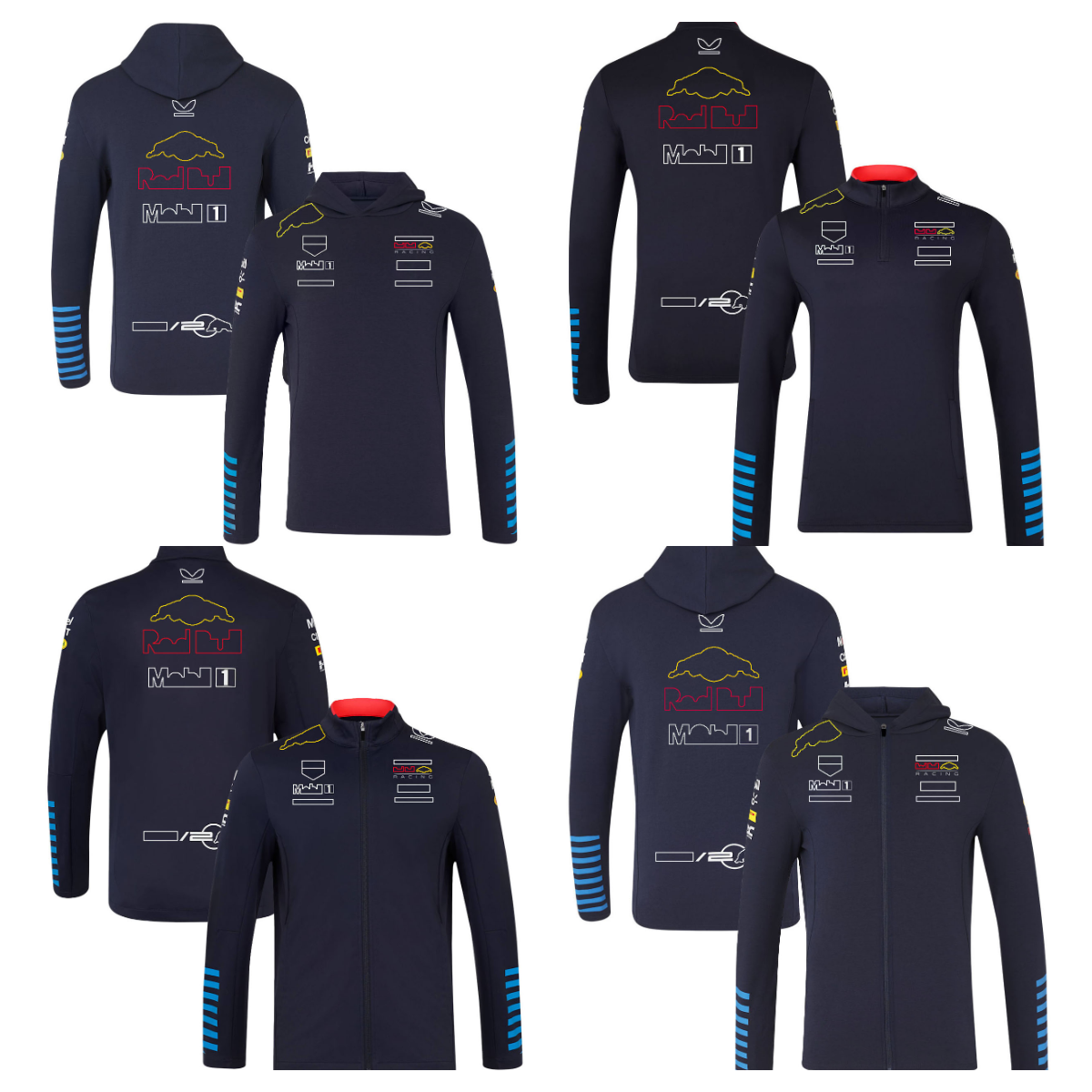 High quality F1 Hoodie 2024 Racing zipper jacket Formula 1 Team Twenty Years Celebrate Pullover Hoodie New Motorsport Fans Half-zip Sweatshirt Jacke
