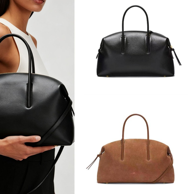 Women's Brand Totes Fashion Large Capacity Gold Letters Suede Bags Commuting Crossbody Bag
