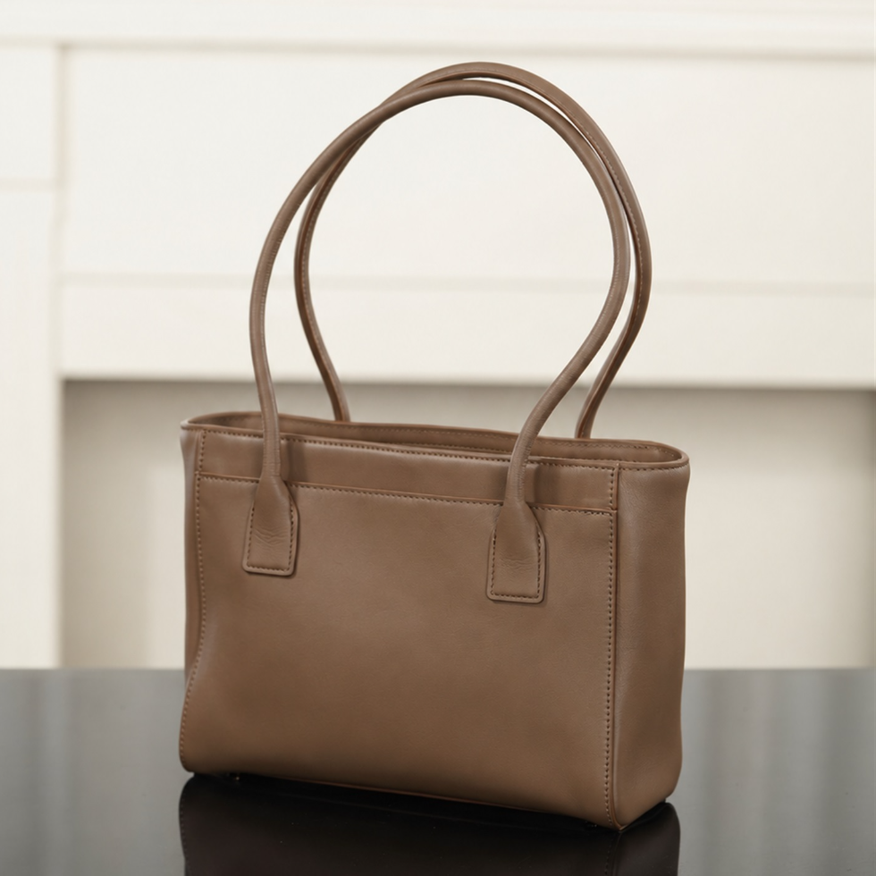 Vertical Tote Bag 26K Soft Calfskin Double Handle Shoulder Carryall Large Capacity Elegant Work Commute Business Top-Tier Designer New Arrival