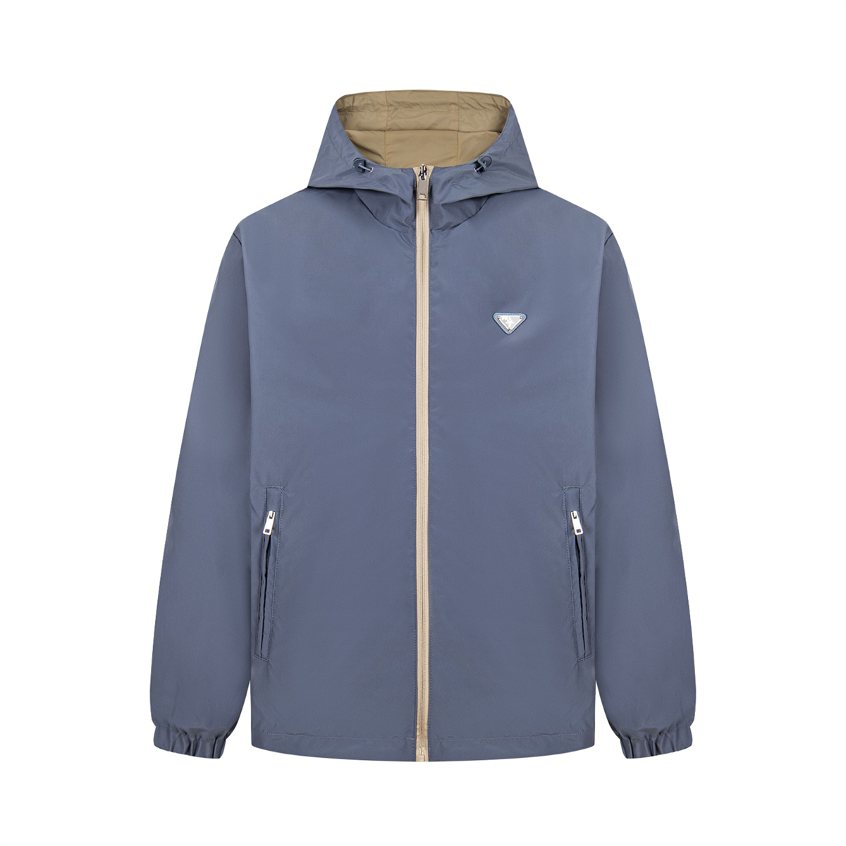 Men's plus size Outerwear & Coats Jacket Water Resistant Quick Dry Thin Skin Windbreaker Hooded Sun Proof Jackets Reflective Casual 61017z11
