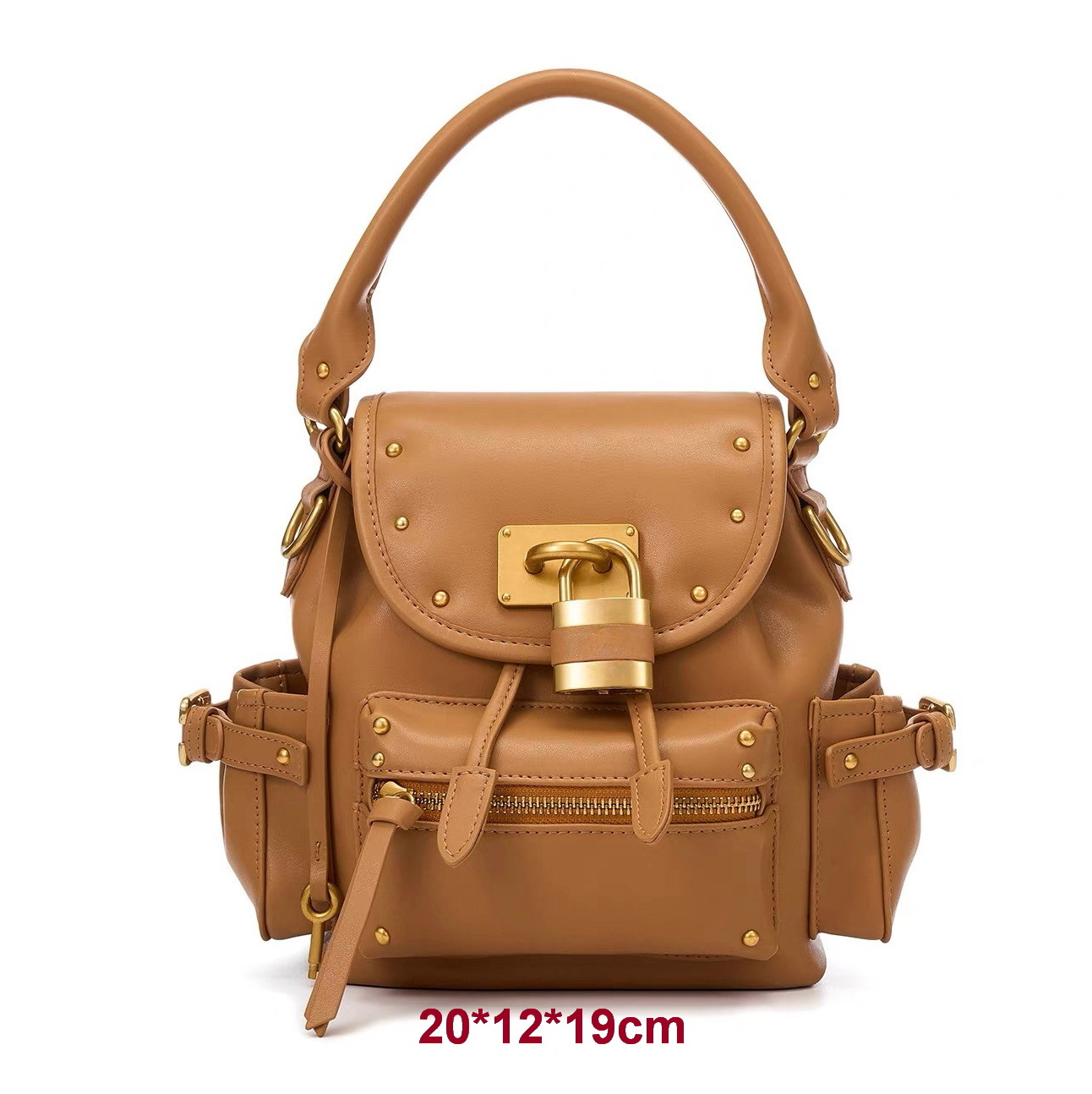 Designer Messenger Bags Luxurys Vintage Lock Buckle Designer Tote Bag,Classic Large Capacity Commuting Shoulder Bag, Fashionable East West Top Handl