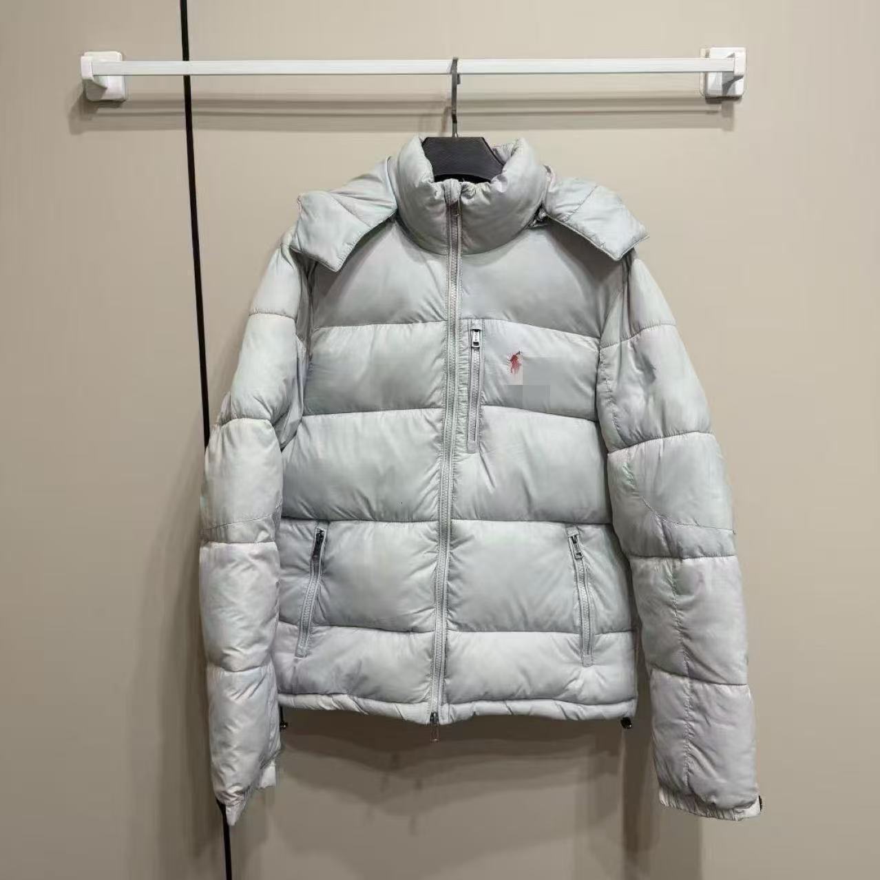 Winter mens designer jacket with patchwork sleeve Coat stand-up collar mens designer clothes Puffer Hooded Zipper Winter Polo Puffer Designer Puffer