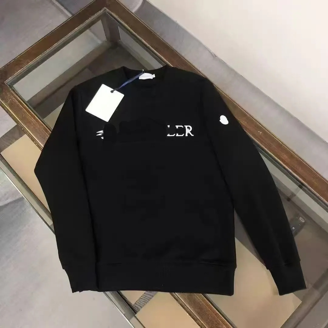 Men's Hoodies Designer Mo Cotton Hoodie Fashion Crew Neck Cartoon Print Pullover Casual Loose Long Sleeve Streetwear Tops 87