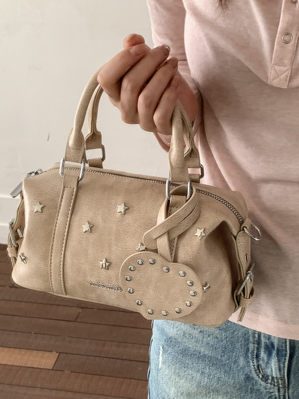 Luxury Brand Designer Bag Maillard Retro Boston For Women 2026 New Trendy Versatile Ins Crossbody Pillow Bag Stylish Small Handbag Luxury Brand Desi