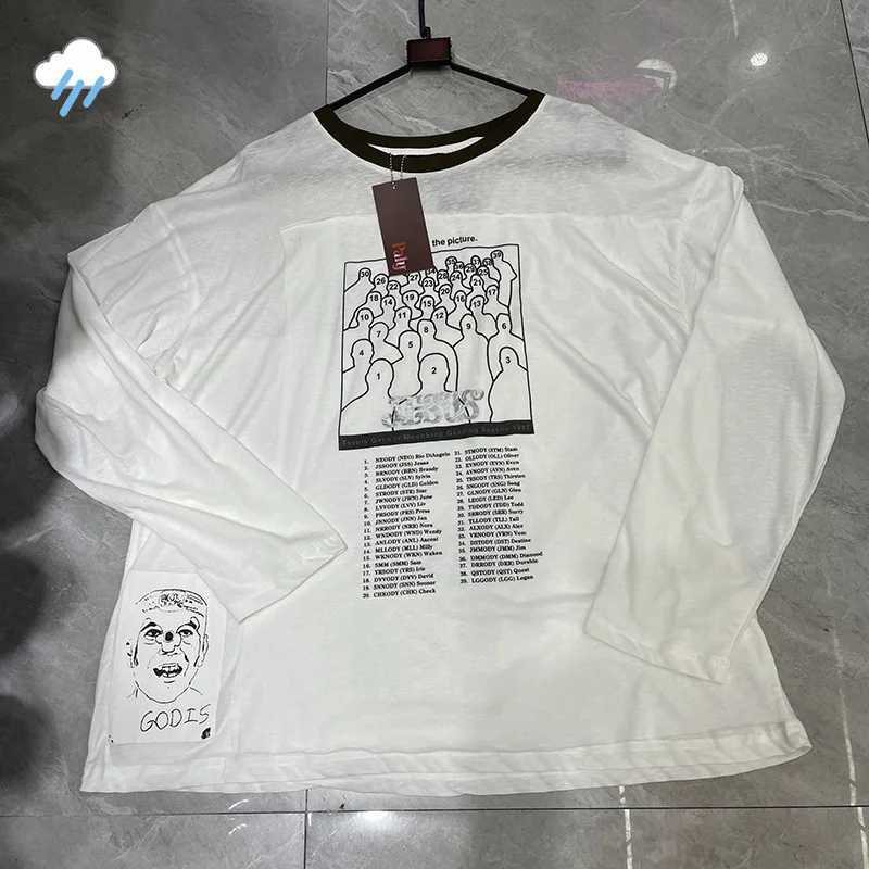 Men Women Couple Summer Thin Cotton Ringer Collar T-Shirt Tops Vintage Character Graphics Print Paly Long-Sleeve T Shirt Tags T261019