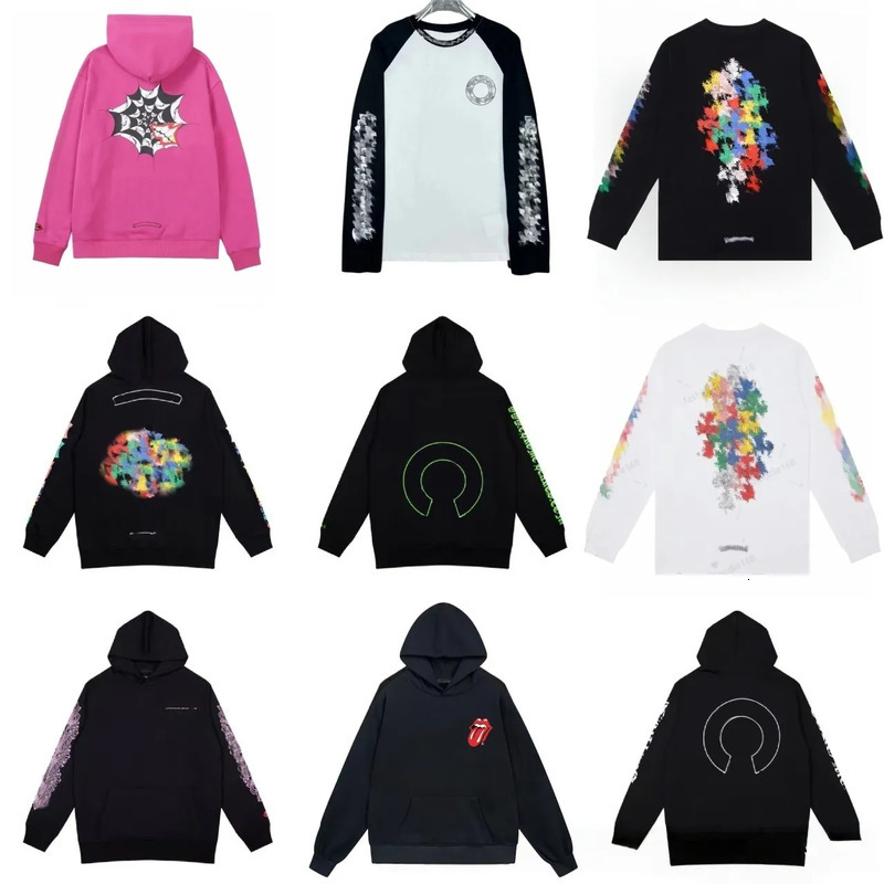 hhhrome heartstshirt Hoodie designer hoodie mens womens high quality hoodies mens Hoodies sweatshirt women jumpers men cotton pullover embroidery lo