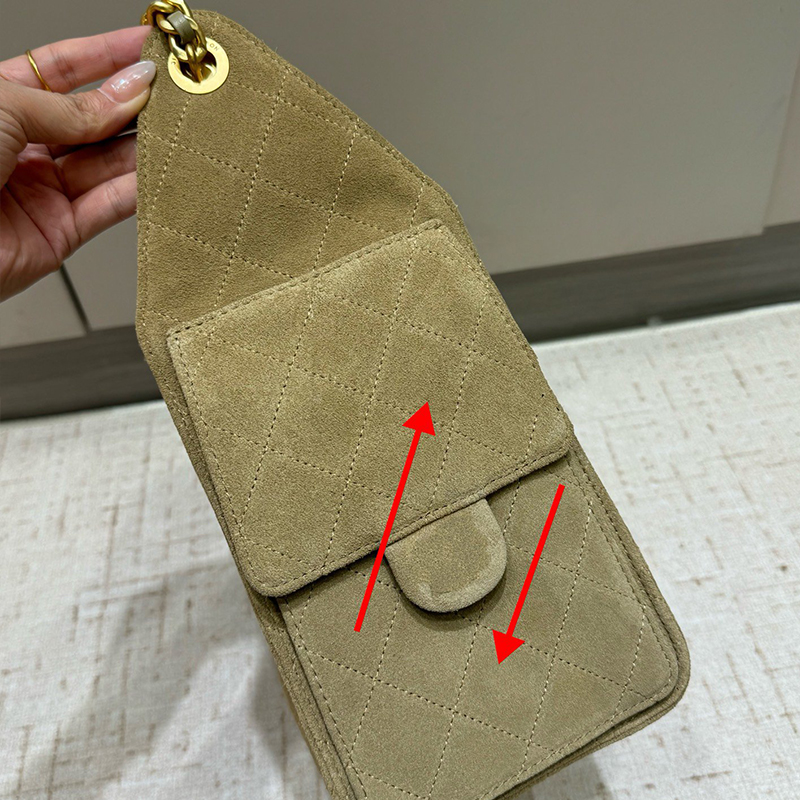 12A Designer Fashion Luxury Bags Women Suede Lingge Suede Chain Shoulder Hobo Bag Large Capacity Drawstring Tote Bag