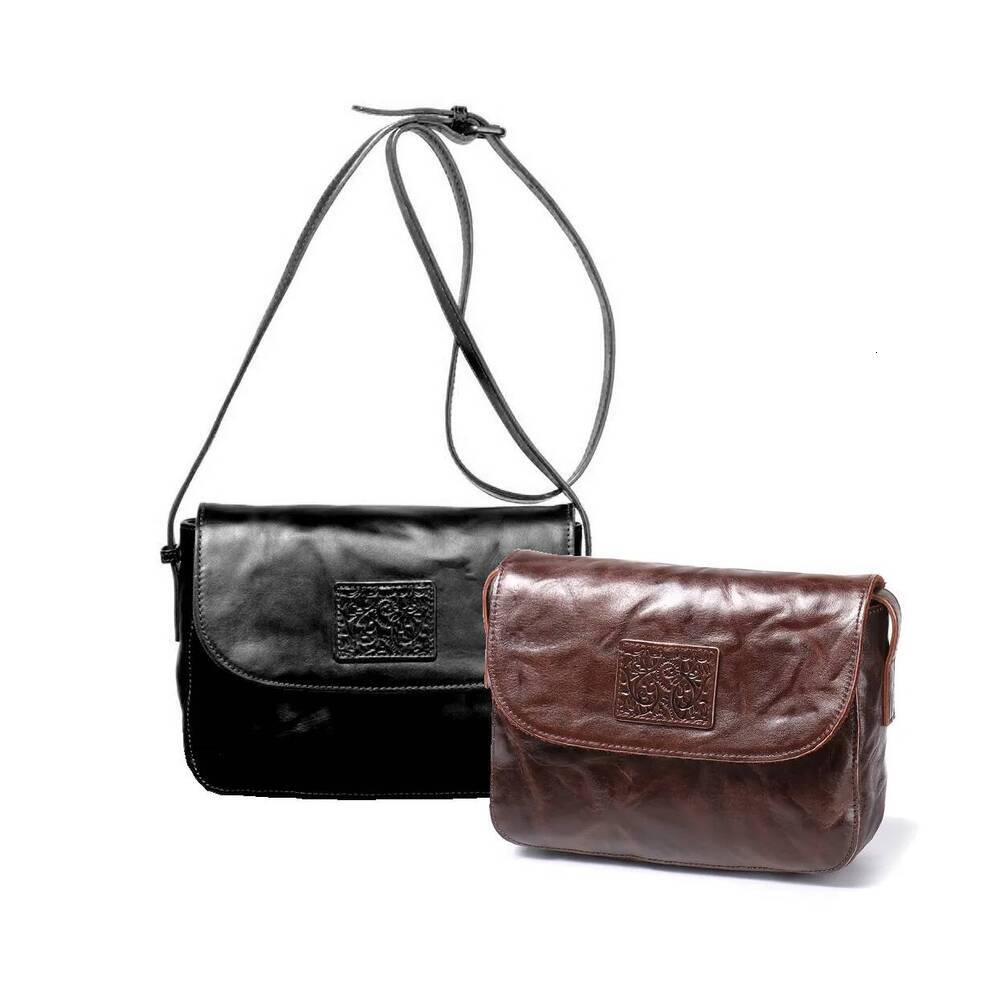 Bag Oc407m18 accessories Women Genuine Leather Flap Business Formal OL Retro Minimalist Small Square Shoulder Purse Canvas Crossbody Bag Luggage T1
