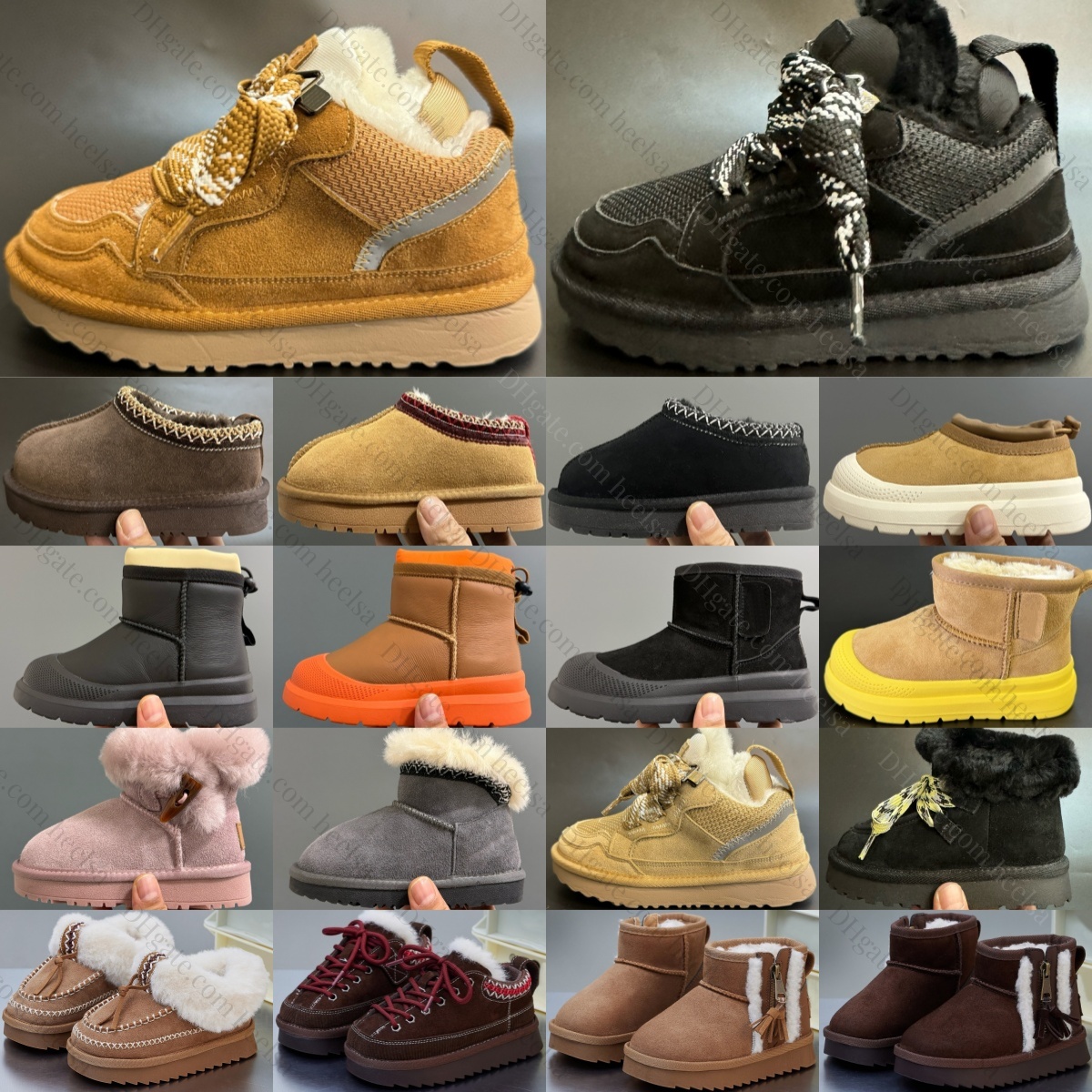 Kids Boots Tasman Slipper Baby Mini Snow Booties Australias Toddlers Ultra Boys Girls Lowmel Classic Winter Warm Fur Boot Chestnut Children Youth Bl