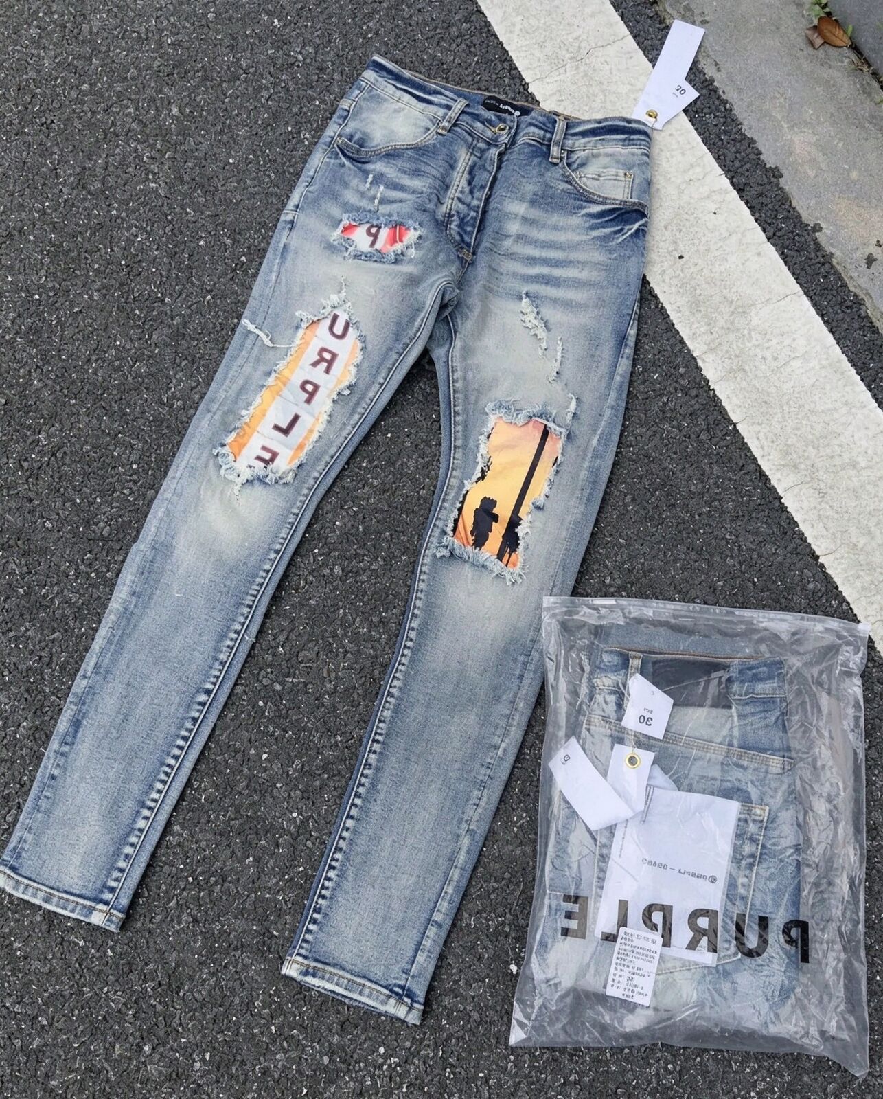 Mens Trousers Purples jeans Denim Designer Jeans Men Black Pants High end Quality Straight Retro Ripped Biker Jean Slim Fit Motorcycle Clothing