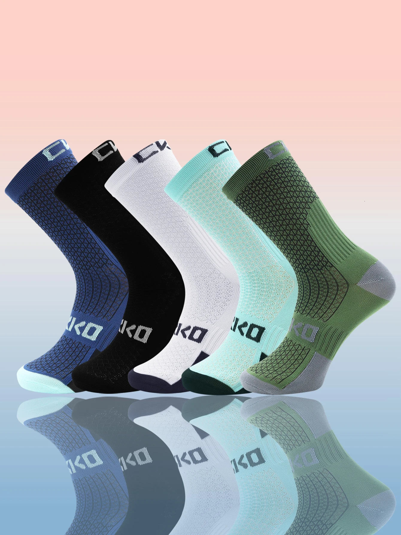 4 Pairs Athletic Performance Cycling Socks for Men Women Suitable for Cycling Running Hiking Sport Gym Tennis Golf Worki 261019