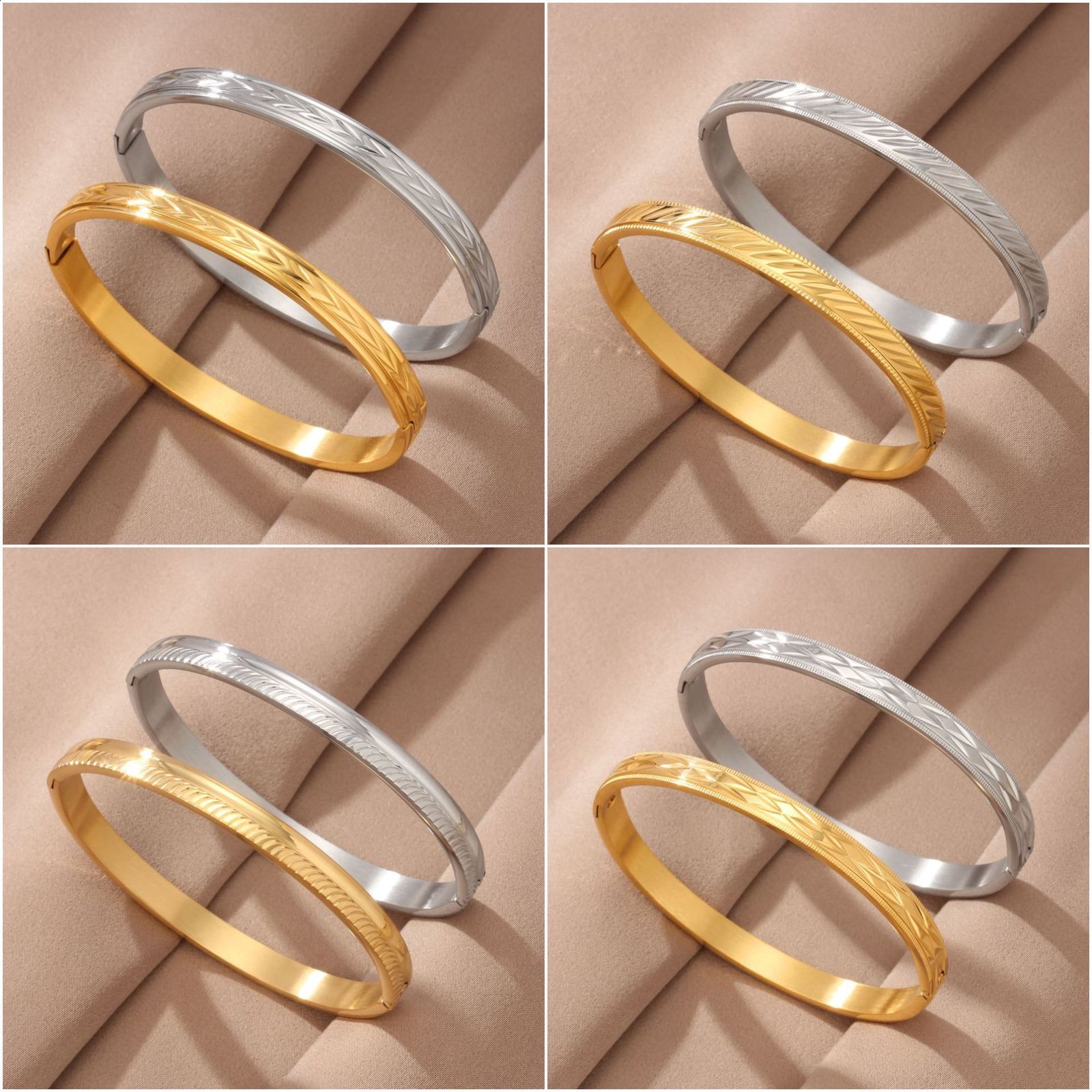 65MM Silver Plated White Wedding Girl Jewelry Bangles Ethiopian Africa Dubai Bracelets Man Women Classic Birthday Paty Gifts 260629