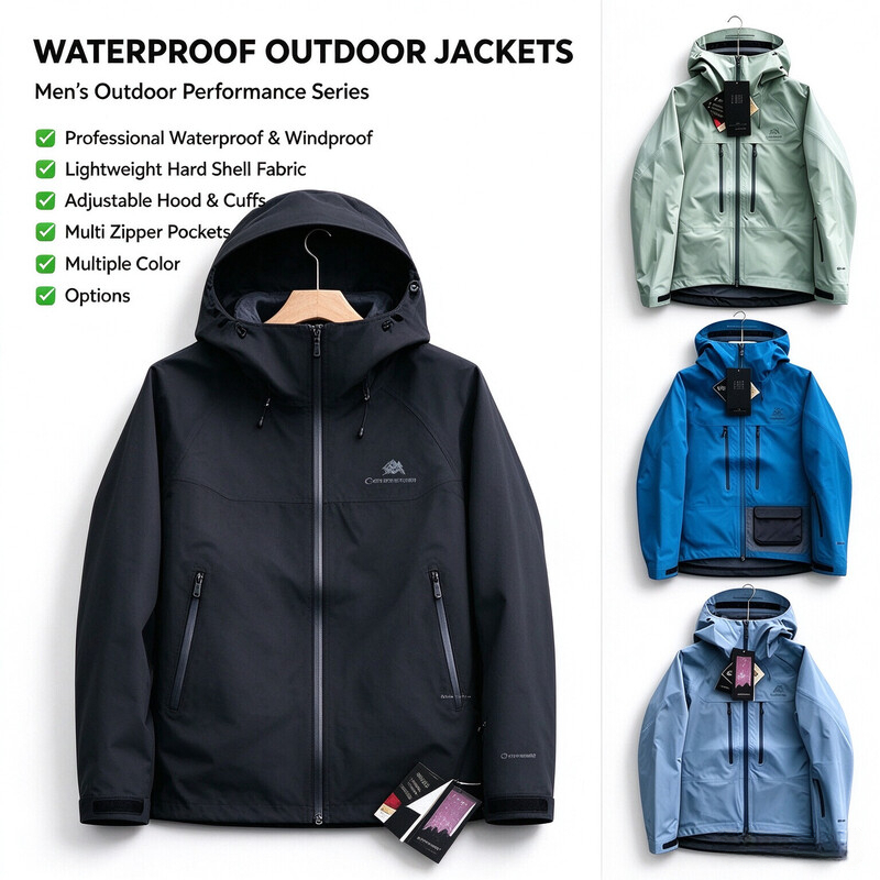 Family New Trendy 2026 arc Outdoor Windproof And Waterproof Fully Taped Unisex Jacket Casual Streetwear Outerwear Coat 50