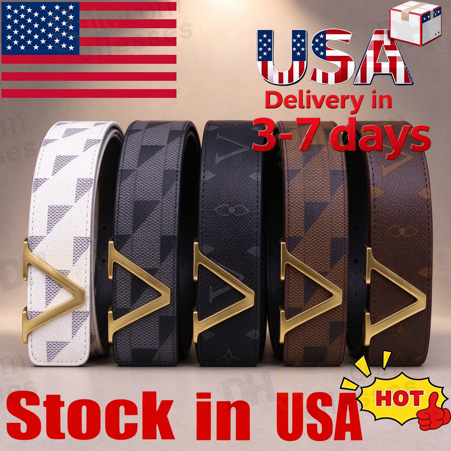 Mens belt womens belts designer brand High quality belt length 100-125CM woman men belt fashion classics casual letter smooth buckle designer belt