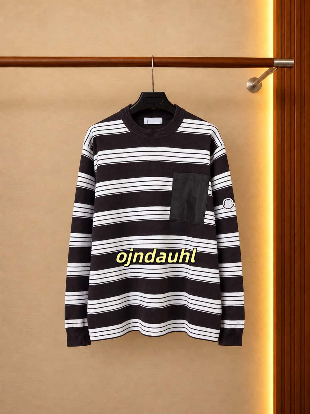 designer sweater men pullover Striped Knit Sweater Color Block Sweater Autumn Winter Base Layer Sweater Casual Wear Top Crew Neck Knit Sweater 184