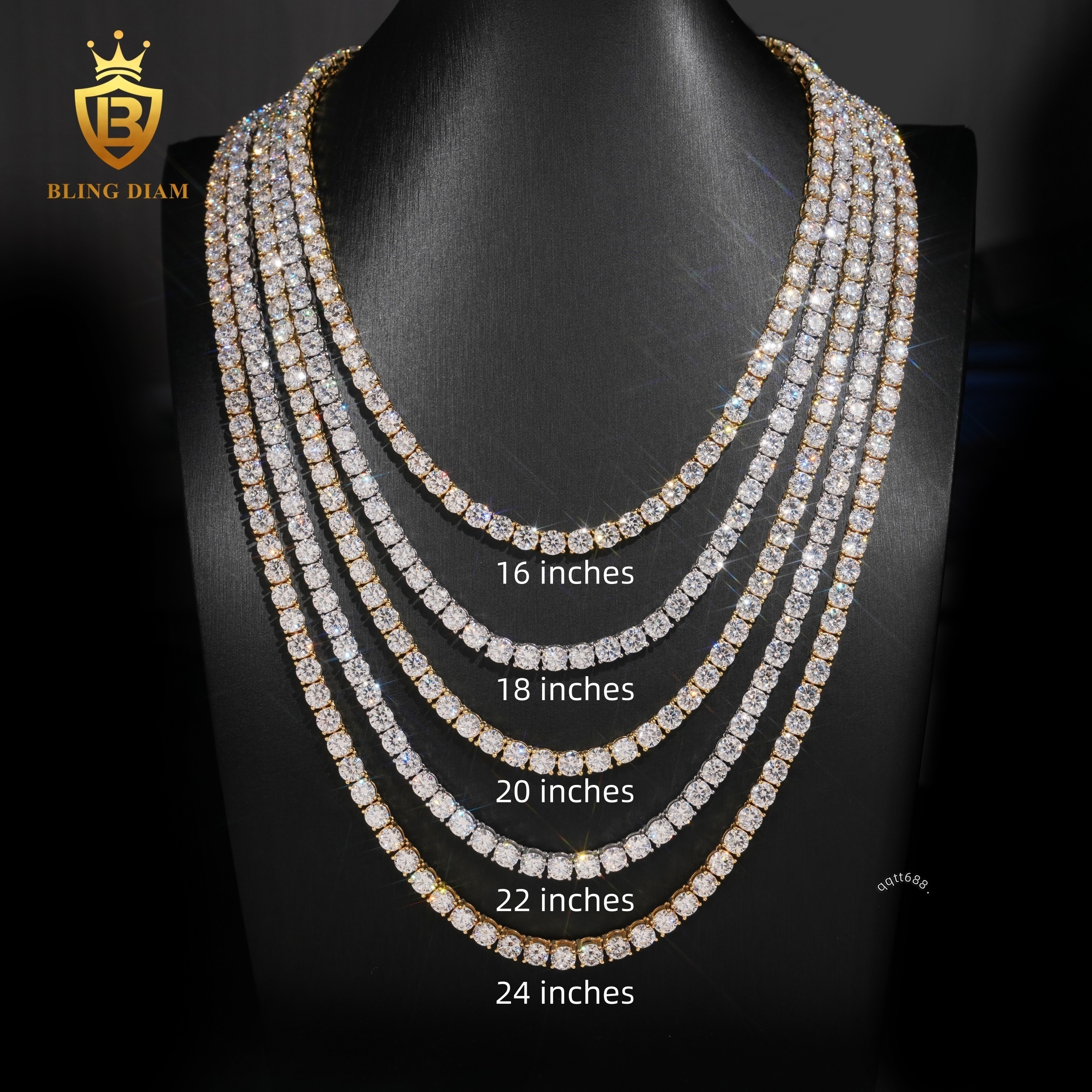 Wholesale Stock 925 Sterling Silver 5MM Tennis Chain Moissanite Bracelet VVS Round Brilliant Cut Moissanite Bracelets GRA