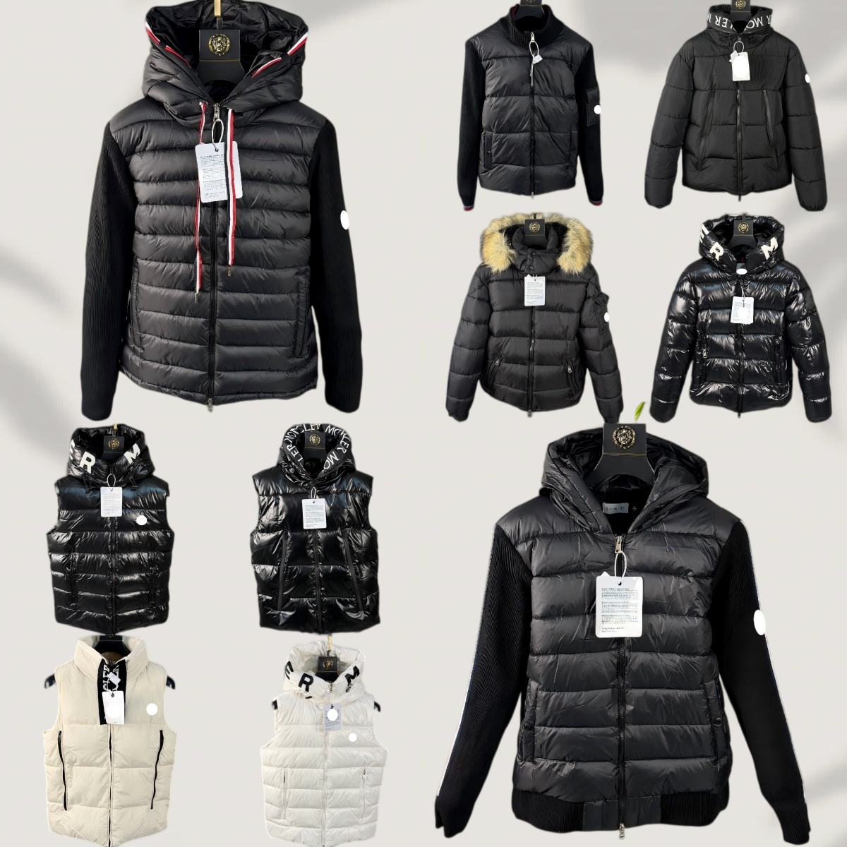 pufferjack Winterjas jas heren winterjas designer parka grijs zwart heren voor dames glanzende zwarte kapmantel uitloper meerdere kleuren Aziatische