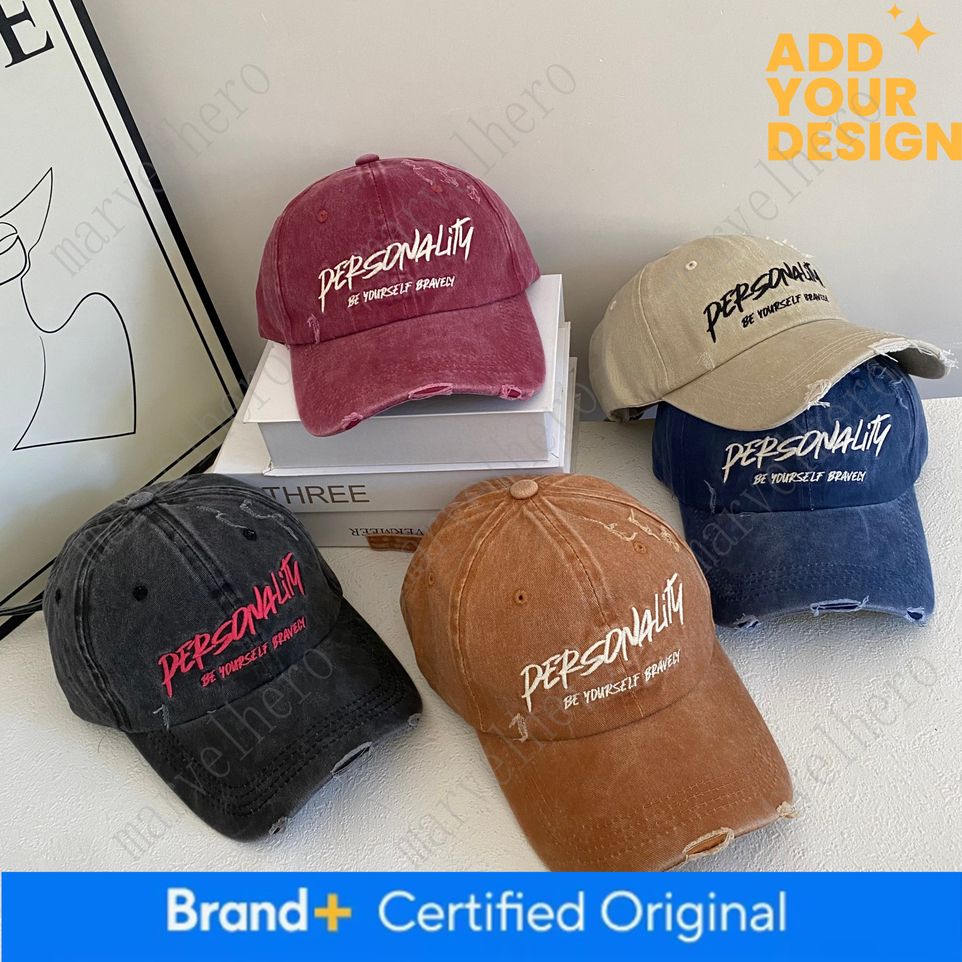 American Retro Style Korean Embroidered Baseball Cap Trendy Versatile Women With A Deep Crown And Suitable Larger Head Sizes Soft Top Duckbill Cap F