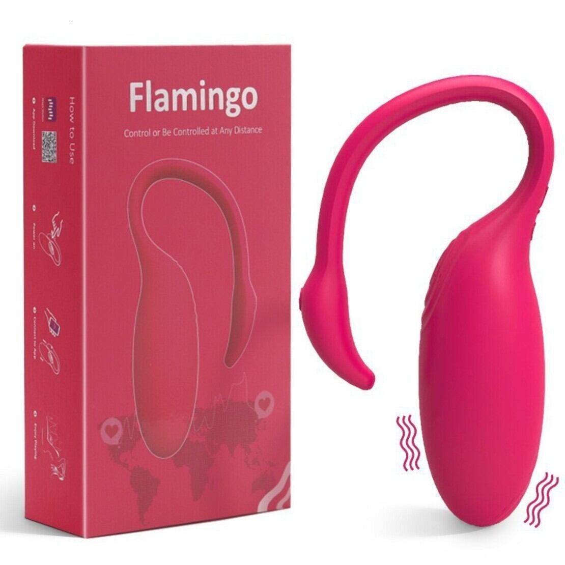 Body Massager Meidong portable pocket wellness Flamingo APP Wireless Remote Control Couple Teasing Vibrator Female Masturbator Sex Toy BA10QW