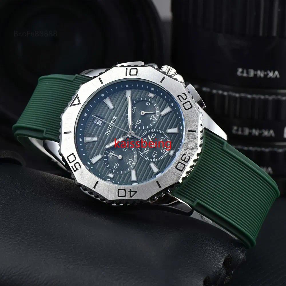 2026 Newly Arrival Model Luxury Watches for Men Quartz Wristwatch Popular Rubber Strap Automatic Date Daily Waterproof Fashion Male Clocks for Gift
