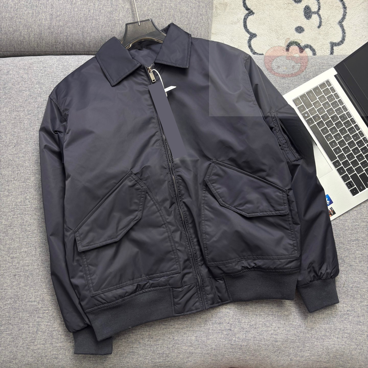 Men Collared Outerwear Japanese Style Workwear Pilot Baseball Jacket Amekaji Retro Jacket Daily Outdoor Wear