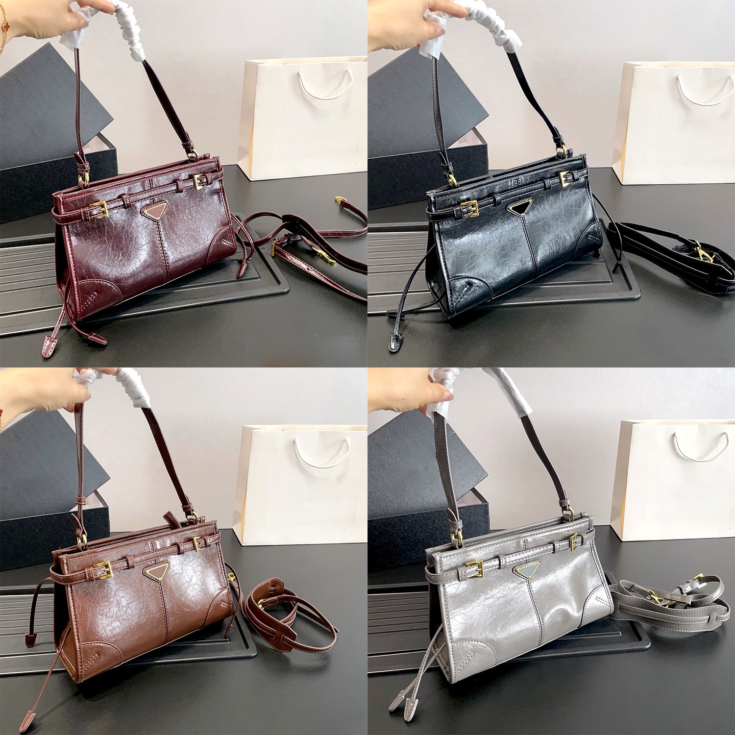 Fashion Top Handle bonnie bag quilted Tote 12a Triangle Suede crossbody vacation Bags Underarm Bag Women Handbag luxury Designer Shoulder Clutch Den