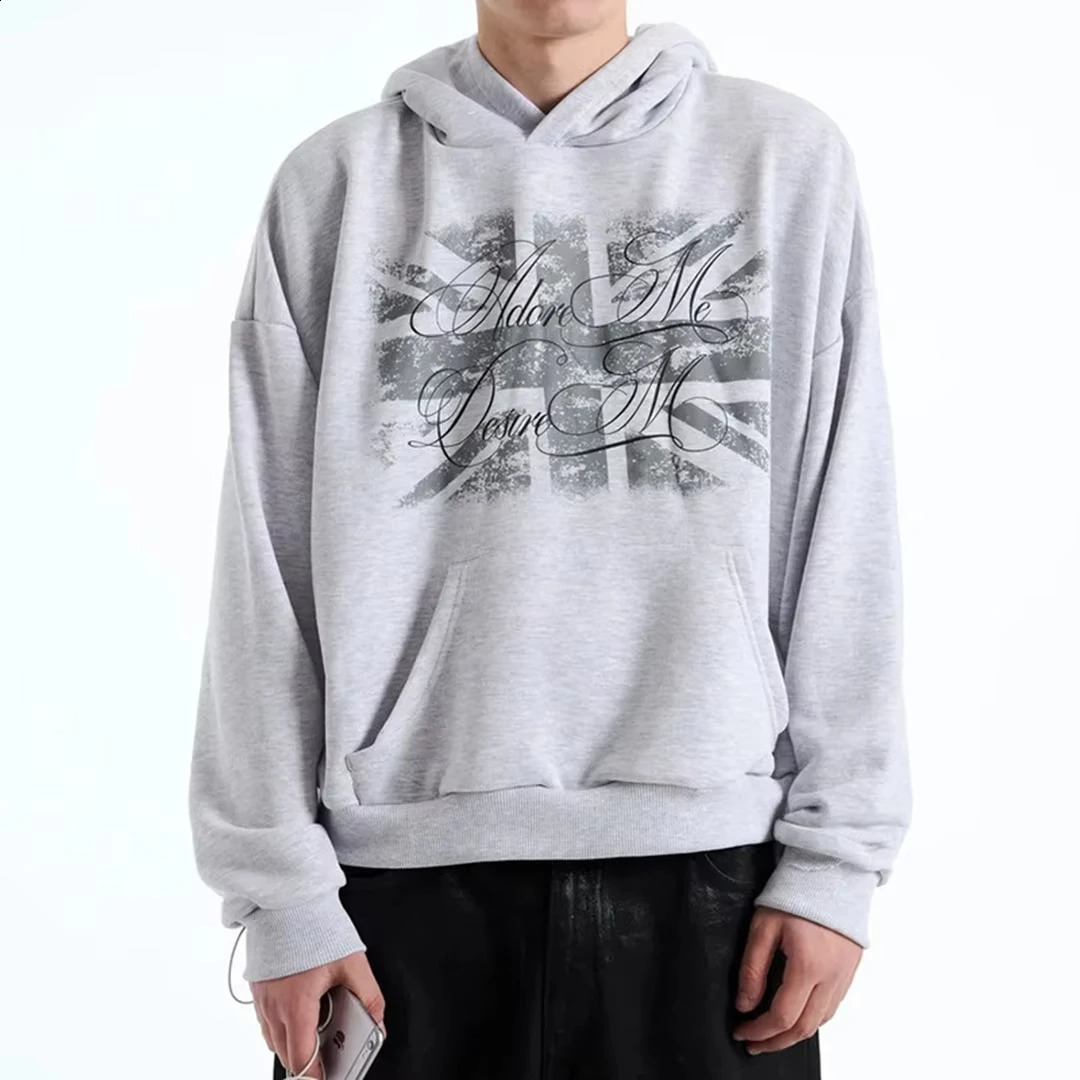 men's and women's retro streetwear hoodie with geometric print long sleeved pullover sweatshirt 261014