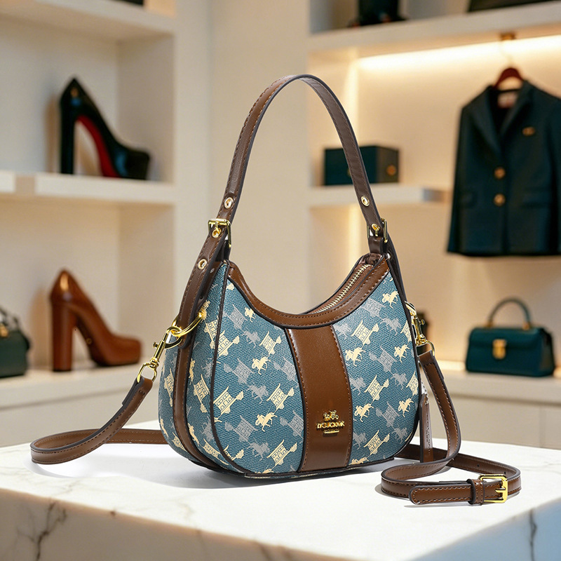 Luxury Brand Designer Bag Handbag 2026 New Versatile Pea Casual Crossbody Korean Style Simple Shoulder Underarm Trendy Women's Bag