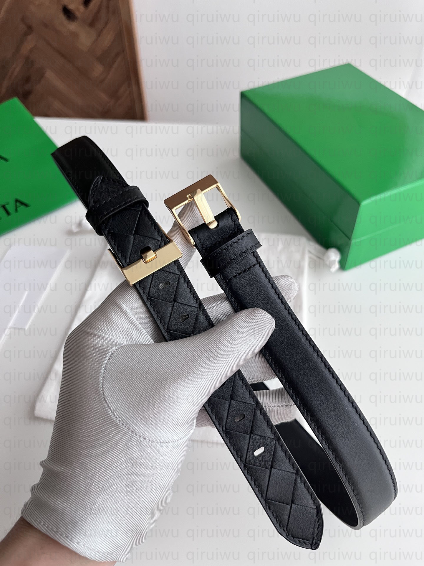 Retro designer belt women thin genuine leather belt silver watch buckle width 2.5cm BVVV new women's woven plain weave spliced waist belt top q