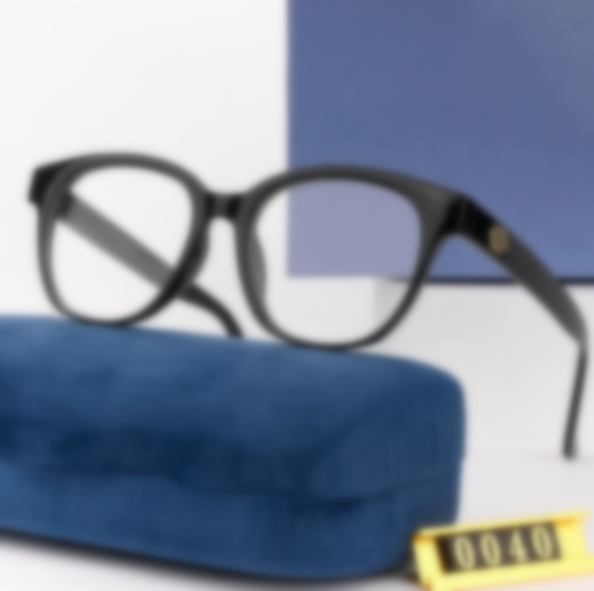 Luxury Men Women Black oval framed Plain glass spectacles Fashion Beauty Glasses Anti radiation goggles Brand Eyeglass Woman sunglasses Designer G G