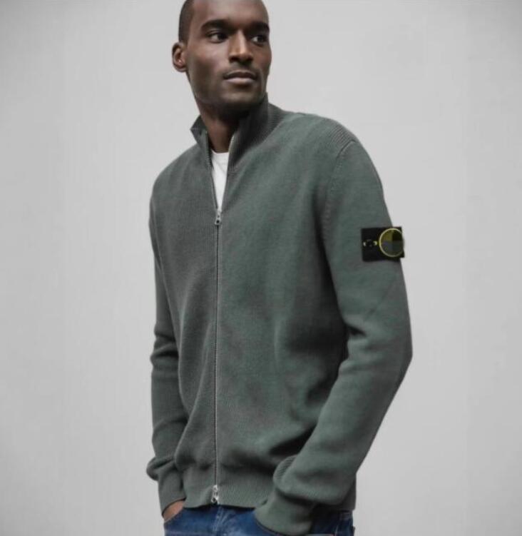 Men's Sweaters luxury Stone armband zipper cardigan Sweaters Coat stand up collar knitted designer Clothing