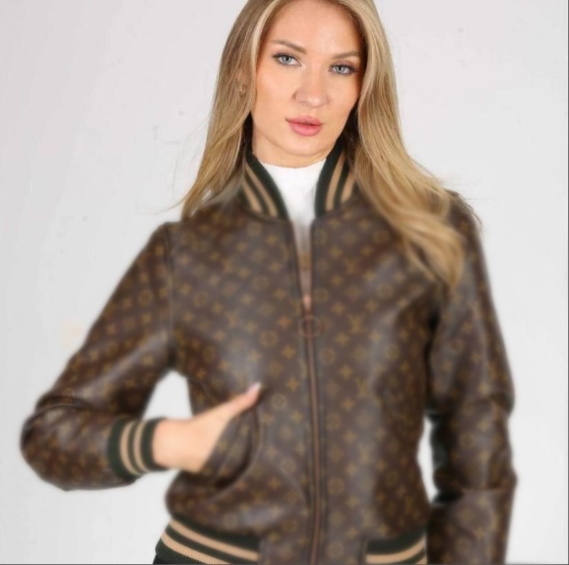 winter jacket women designer leather jacket black vintage woman jackets PU womens coat
