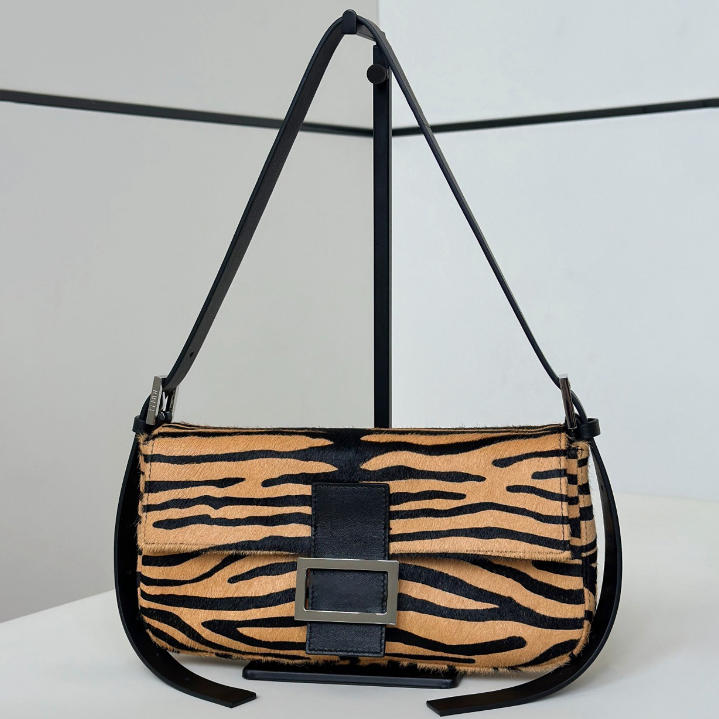 12A Designer Bag Tiger Print Calf Hair Flap Handbag luxury Sequin Bag Women Designer Leopard Print Calfhair Shoulder Tote Bling Handbags Underarm ba