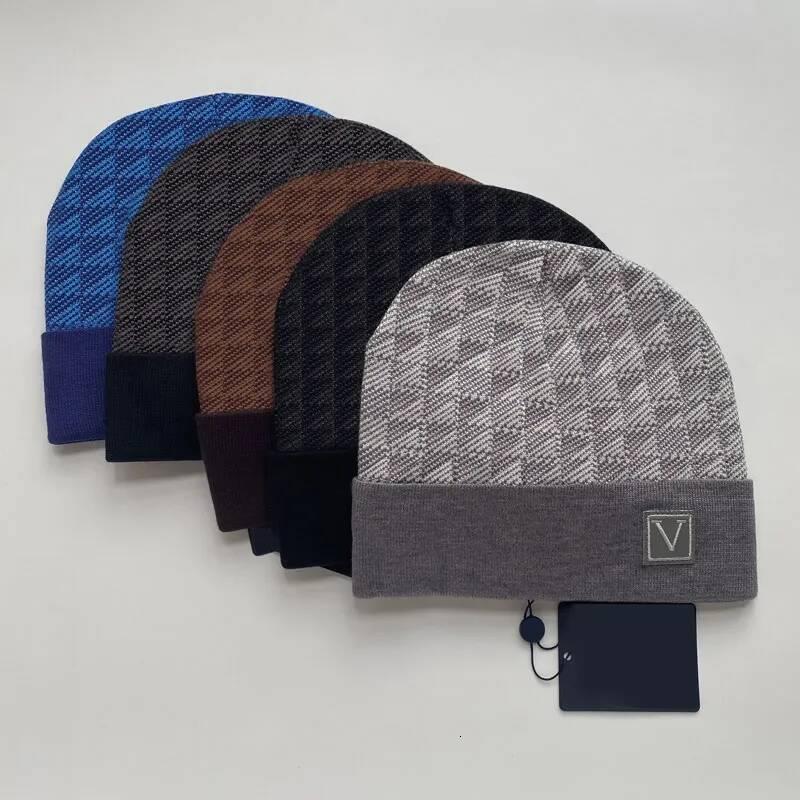Men Women Designer Beanies High-Quality Unisex Knitted Winter Beanie Luxurys Cotton Warm Hat Sports Lattice Point Skull Caps Mens Casual Outdoor Bon