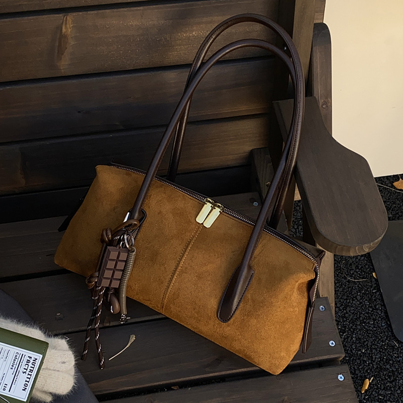 Women's Vintage Casual Fashion Handbag, Versatile And Elegant Boston For Commuting, High-End Women's Shoulder Bag Kl928