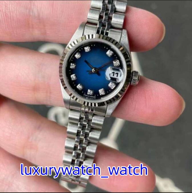 3 Style Womens Classic Watch 79174 69173 26mm Diamond Dial Big Magnifier Mechanical Automatic Jubilee Steel Bracelet Luxury Ladies WristWatches Box